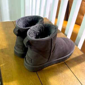 Ugg mini boots gray size8